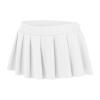2026 Skirt Women's Role Play Pleated Mini Skirt Ruffle Lingerie for School Girls, White, S view 4
