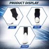 1 Pair Football Shin Pads with Ankle Protectors, Dual-Layer EVA Breathable Guards for Soccer, Elastic Compression Wrap for Stability & Comfort, Dual-Sided Support Sleeves for Men Women (Black) view 4