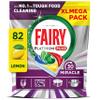 Fairy 30 Minute Miracle Platinum Plus Dishwasher Tablets, 82 Capsules,Fairy N.1 in Tough Food Cleaning, Dishwasher Cleaner view 1