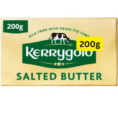Irish Butter Grass-fed 200g Salted Block Kerrygolds (1x200g)