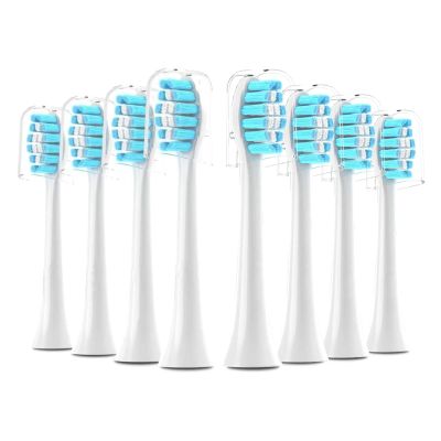 8Pack Replacement Toothbrush Heads,Compatible for Phlps Soni, Care Replacement Heads, Sonicare Replacement Brush Head,White(8pcs Green)
