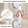 Bathroom Suction Grab Rail,ABS Plastic Shower Safety Handle,Anti Slip Shower Grab Bars for Seniors,No-Drilling Installation,300kg Weight Capacity(White) view 4