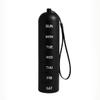 Weekly Travel Pill Organizer with Keychain, 7 Day Portable Pill Box, Aluminum Alloy, 15.5 x 3.8 cm, Available in Black, Silver, Purple, Rose Gold, Blue (Black) view 1
