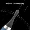Anal Douche Automatic Anal Cleaner with 3 Speeds 5 Holes Spraying, Portable 300 ml Electric Enema Bulb Anal Cleaning for Men Women (A) view 3