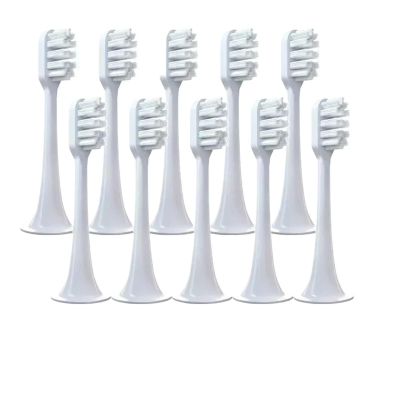 10pcs Replacement Toothbrush Heads, Compatible for T300 T500 Electric Teeth Brush T700 Soft Teethbrush Nozzles(10 White-Soft)
