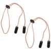 HAPINARY 2Pcs Adjustable Multi-Function Hat Clips Caps Straps Outdoor Anti-Lost Hat Accessory for Travel and Sports, Beige view 1