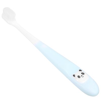 BUTIFULSIC Panda Boys and Girls Manual Toothbrush with Bucket, Comfortable Grip PP and TPR Brush, Safe for ChildrenS Teeth, White Cartoon Toothbrush for Daily Oral Care
