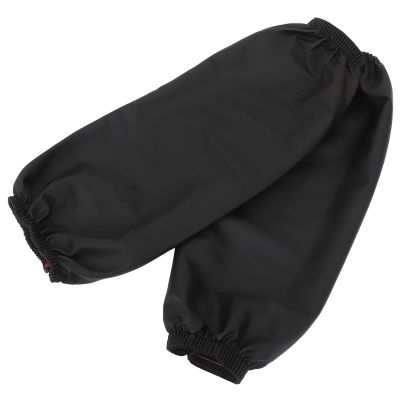 CHILDWEET Extended Waterproof and Oil-Resistant Oversleeves Arm Covers, Black Sturdy Protective Sleeves for Kitchen Cooking, Cleaning, Car Washing, and Outdoor Use, 2 Pairs