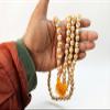 ADHAATA Natural Holy Basil Wood Tulsi Mala 108+1 Ram Naam Inscribed Beads Handcrafted Knotting for Japa, Meditation, Yoga & Hare Krishna Chanting view 3