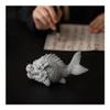 MIOHAO Blue Sand Stone Fish Dragon Decoration Gift Simple Living Room Household Creative Landscape Table Decoration Dragon Fish(Transparent) view 3