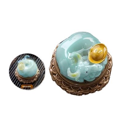 MIOHAO Color-changing Tea Pet Ornament Exquisite Tea Table Handmade Decorations Cartoon Tea Pets Resin Home Decoration(Jade color - 1pcs)