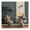MIOHAO Purple Sand Tea Pet Decoration Zhongyi Guan Gong Creative Hand-carved Tea Pet Tea Tray Ceremony Crafts(Khaki) view 4