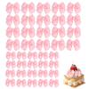 20Pcs Pink Bows Cupcake Decorations Cute Pink Bow Cupcake Toppers Bow Cake Topper Supplies For Party Birthday Decoration Supplies view 1