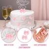 20Pcs Pink Bows Cupcake Decorations Cute Pink Bow Cupcake Toppers Bow Cake Topper Supplies For Party Birthday Decoration Supplies view 3
