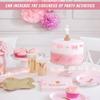 20Pcs Pink Bows Cupcake Decorations Cute Pink Bow Cupcake Toppers Bow Cake Topper Supplies For Party Birthday Decoration Supplies view 4