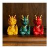 MIOHAO Green Sandstone Auspicious Dragon Tea Pet Zen Ceramic Lucky Decoration Luxury Tea Figurine Chinese Teaware Set(B 6.2X5.3X10CM) view 2