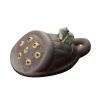 MIOHAO Purple Clay Tea Pet Tea Pet Sculpture Handcrafts Mini Cute Teahouse Decoration Handmade Tea Pet for Office Cafe Home(F) view 1