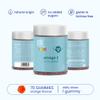 Jelly Pills Omega 3 Gummies for Kids with DHA from Microalgae - 70 Gummies 2-Month Course - No Added Sugar - Orange Flavour - Brain, Concentration & Vision Support view 2