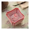 Pet Little Pig Spit Bubbles Under Bottom Funny Teacup Cartoon Ceramic Tea Cup Procelain Incense Water Cups(Khaki) view 3