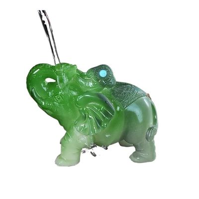 MIOHAO Tea Set Small Ornaments Tea Pet Color Changing Elephant Ornaments Creative Decorative Accessories(Small 3)