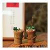 Ceramics Small Tree Stake Ornament Multifunctional Handcrafted Incense Stick Holder Cartoon Exquisite Tea Pet Ornament view 2