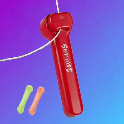 Fun Glow-in-The-Dark String Toy, Portable Rope Launcher Loop Fidget Toy, Christmas Stocking Birthday Festivals Gift For Children(Red)