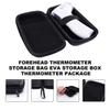 YOSADIER Portable Eva Shockproof Thermometer Case Protector Bag with Lanyard for Home and Travel, Sturdy Impact and Scratch Resistant Storage Container in Black view 4