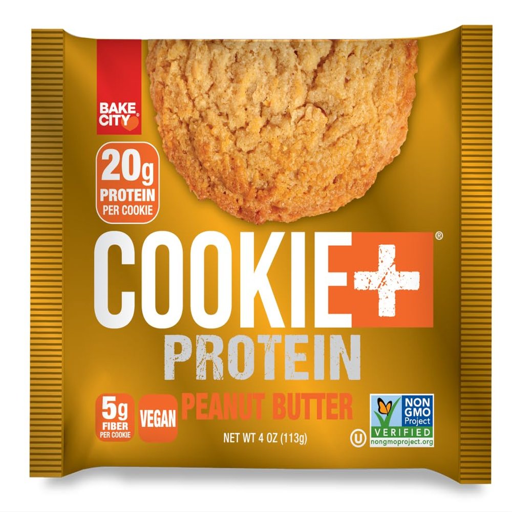 Bake Cookie Protein Cookie, 113g, Peanut Butter Flavour, Kosher, 12 Pack