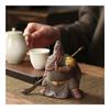 MIOHAO Purple Sand Tea Pet Decoration Zhongyi Guan Gong Creative Hand-carved Tea Pet Tea Tray Ceremony Crafts(E) view 3