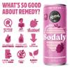 Remedy Sodaly Super Mix Pack, 12 x 250ml Cans of Prebiotic Soda - All-Natural Flavoured Fizzy Drink with Prebiotics for Gut Health - Sugar Free Soft Drink with No Artificial Sweeteners view 4