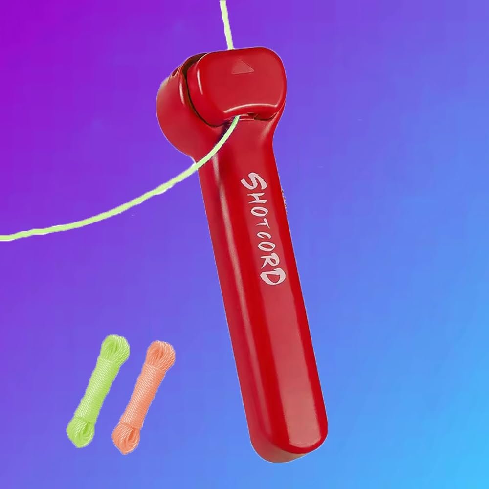 Fun Glow-in-The-Dark String Toy, Portable Rope Launcher Loop Fidget Toy, Christmas Stocking Birthday Festivals Gift For Children(C)