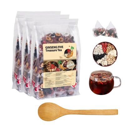 60PCS Kidney Tea Formula Ginseng Six Treasure Teas, Ginseng Six Treasure Tea, Chinese Kidney Cleansing Teas (3)