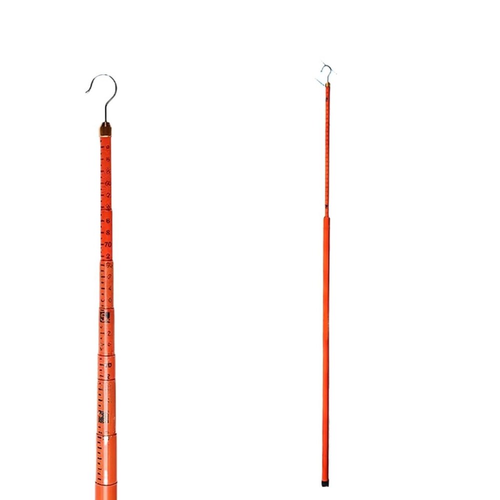 Insulated Extendable Height Measuring Rod - Electric Power Height Measuring Stick - Adjustable Distance Measuring Pole(18mx3pcs)