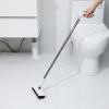FreshCart Basics 3-In-1 Broom and Dustpan Set with 4 Poles and Curved Handle, White Plastic Indoor Cleaning Kit for Kitchen and Home Sweeping view 3
