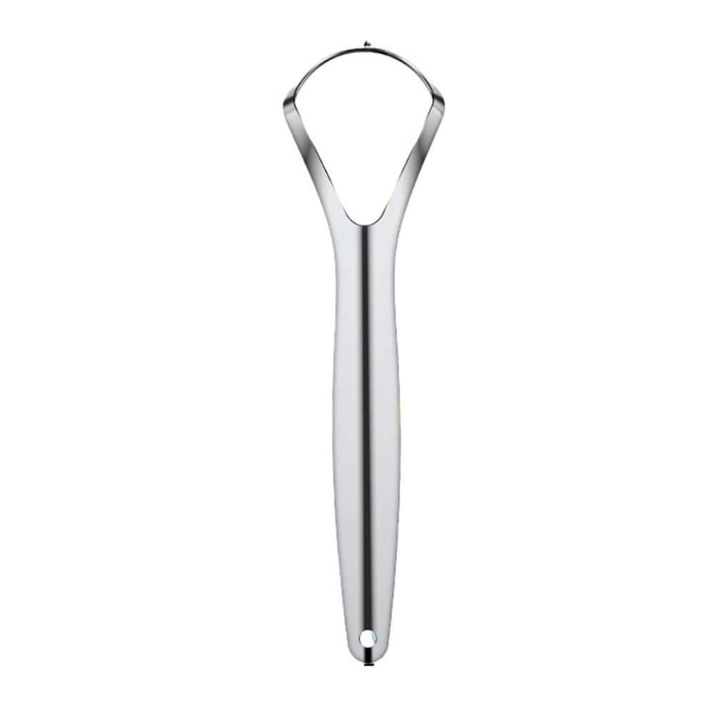 1/4/8Pcs Tongue Scraper Stainless Steel Cleaners Wide Head Cleaner Tool(1pcs)