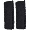 1 Pair Wheelchair Arm Covers Soft & Comfortable Sherpa Wheelchair Armrest Pads with Fastening Tape Non-Slip Black Chair Arm Covers for Elderly, Patient view 3