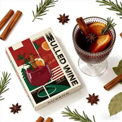 Gourmet Festive Mulled Wine Spice Kit Star Anise, Cloves for Hot Cider, & Winter Drinks