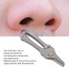 Haofy Ti Alloy Nose Hair Trimmer Scissors, Portable Mini Grooming Scissors for Men Women, Keychain Design for Facial Hair Eyebrows Eyelashes Mustache view 3