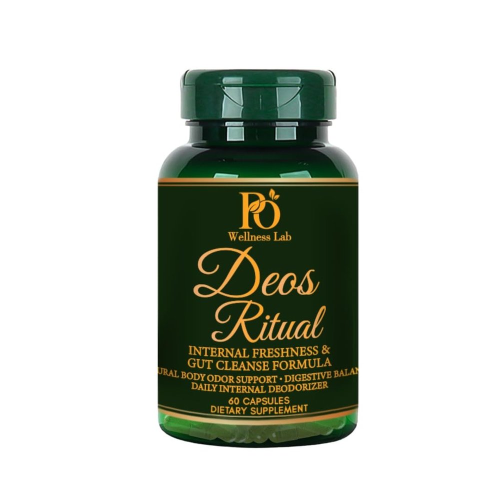 Body Deodorizing Supplement 60 Capsules, Internal Deodorant Chlorophyll Capsules, Natural Odor Control Chlorophyll Pills for Gut Health, Skin Health, Detox & Digestion Support