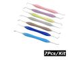 7/10Pcs Dental Composite Resin Filler Filling Spatula Kit Aesthetic Repair Set Silicone Non-Slip Handle with Sterilization Box(7Pcs-Set) view 2