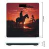 Cowboy West Scale for Body Weight Sturdy Tempered Glass Weighing Scales with LCD Display Accurate Digital Bathroom Scale Convenient Body Fat Smart Scales Easy Read view 2