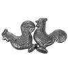 MOLUCKFU 2pcs Cast Iron Chicken Tools Iron Cookware Tool Reusable Kitchen Accessory for Vegan Athletes Supplement for Food view 1
