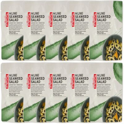 Yutaka Hijiki Seaweed Salad 100g (Pack of 10) | Dried Authentic Japanese Hijiki Seaweed | High in Fibre & Minerals | Perfect for Salads & Soups | Vegan & Gluten-Free