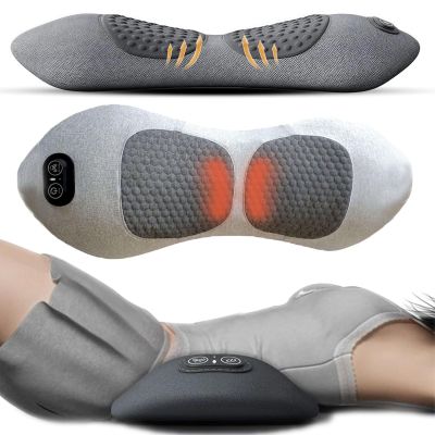 3 in 1 Back Therapy, Prevalnt 3-in-1 Lower Back Massager, Electric Sciatica Massagers with Traction Lifting, Vibration Waist & Neck and Back Massager with Heat (Grey+Black)