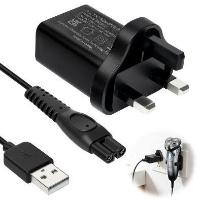 5V 2A Charger Compatible with Philips OneBlade & Shaver, UK Power Adapter Cable for Philips OneBlade 360 Series 3000 5000 7000, Beard Trimmer & Bodygroom, Fast Safe Charging Replacement