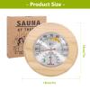 2-in-1 Sauna Thermometer Hygrometer Wood, Particularly Precise view 2