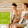 2-in-1 Sauna Thermometer Hygrometer Wood, Particularly Precise view 3