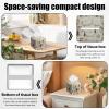 2 Pack Watercolor Highland Cows Tissue Box Cover Square Floral PU Leather Tissue Box Holder Waterproof Facial Paper Organizer Dispenser for Bathroom Kitchen Home Office Car view 4