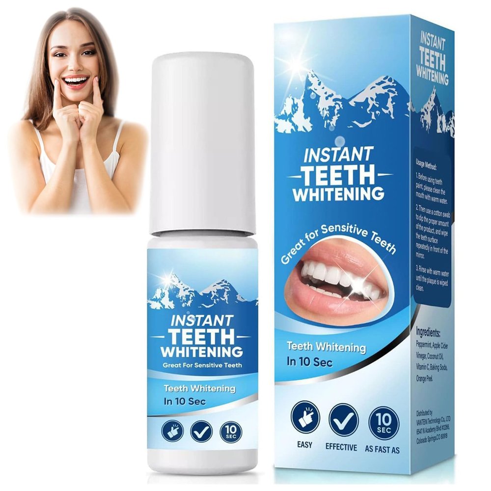Whitening Tooth Paint,Instant Teeth Whitening Paint Gel,Tooth Polish Uptight White,Portable & Long-Lasting Teeth Whitener,Instant Teeth Whitening,Teeth Whiteners