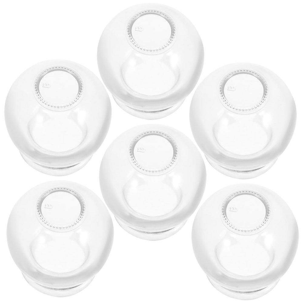 Veemoon 6 Pcs Glass Cupping Therapy Set with Suction Cups for Massage, Relieve Muscle and Joint Pain, Home Cupping Treatment Equipment
